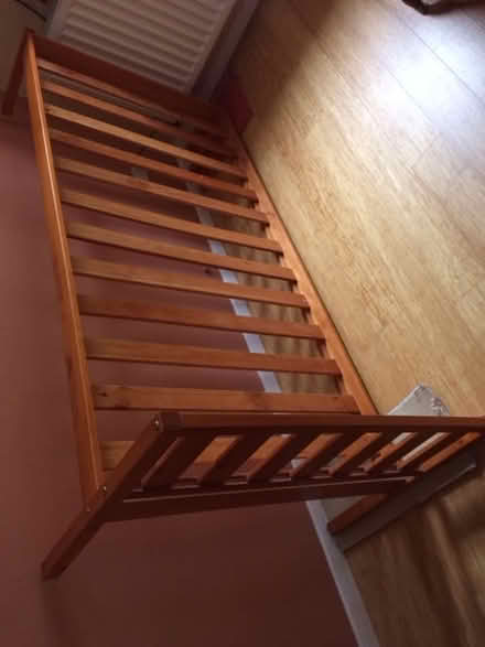 Photo of free Pine single bed frame (Bicester, OX26) #1
