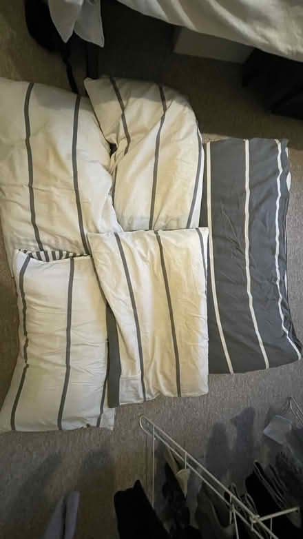 Photo of free Double duvet 4 pillows +sheets+case (Redland) #1