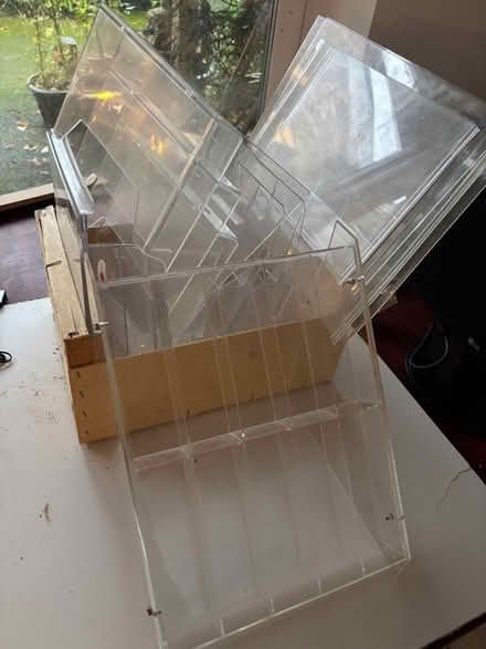 Photo of free Box of acrylic retail display stands (Oswestry SY11) #1