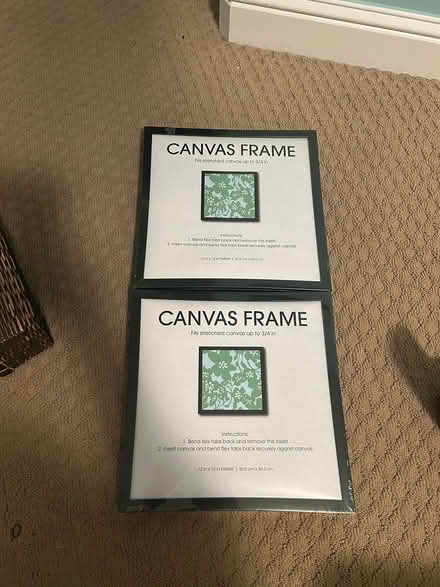 Photo of free Two 12"x12" Canvas frames (Folsom) #1