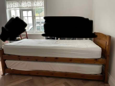 Photo of free Wooden Trundle bed single/double (Epsom KT18) #1