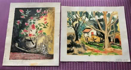 Photo of free 2 Small paintings on canvas (L17 Aigburth) #1