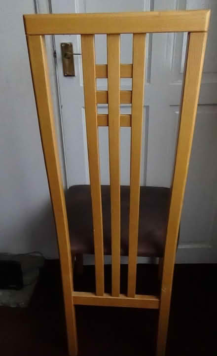 Photo of free Beech Dining Chair & cushioned seat (S8 Lowedges) #4