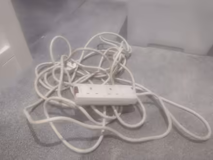 Photo of free 2-socket gang plug with v long lead (Birchgrove CF14) #1