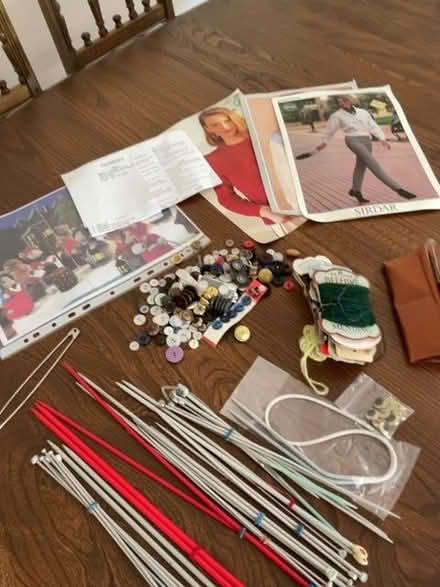 Photo of free Knitting needles, patterns, buttons etc (Woking GU22) #1