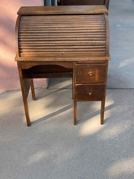 Photo of free old child size roll top desk (South Boulder) #1