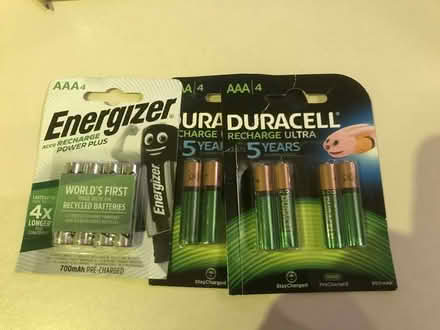 Photo of free Rechargeable AAA batteries (Jacksons Lane, Billericay) #1