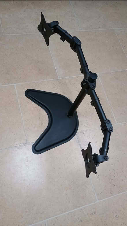 Photo of free Dual monitor stand for (upto) 27" monitors (Marishes YO17) #3