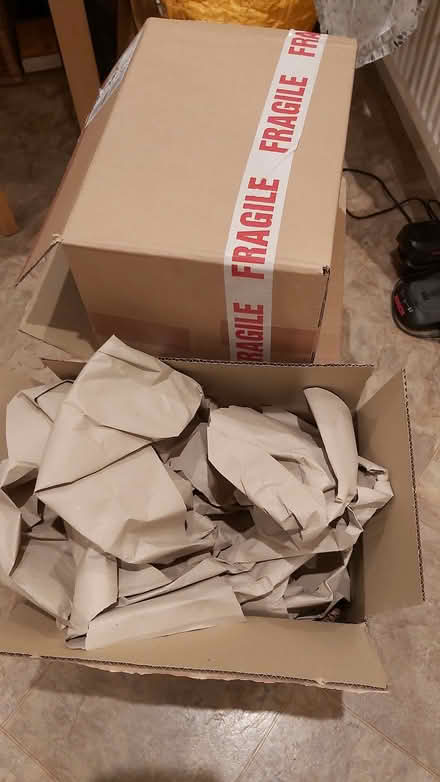 Photo of free Three sturdy boxes and packing materials (Kendal LA9) #1