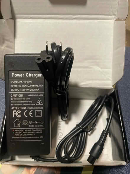 Photo of free 42V 2A Power Adapter (Prospect Park, NJ) #2