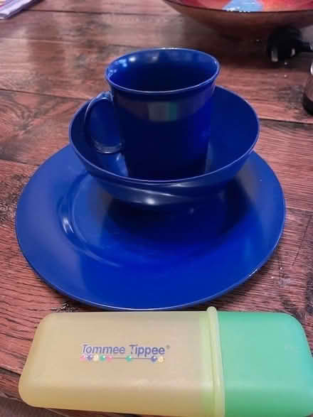 Photo of free Camping mug, plate, cup plus spoon holder (Lyncombe) #1