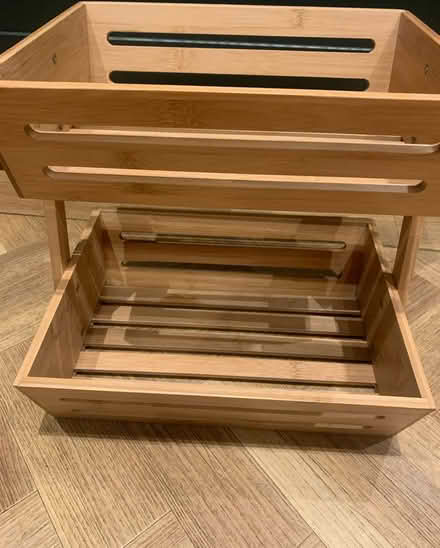 Photo of free 2 tier wooden vegetable rack (Stranmillis, Belfast, BT9) #2