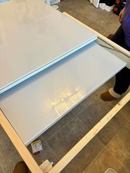 Photo of free Glass top extending table (Horsham) #3