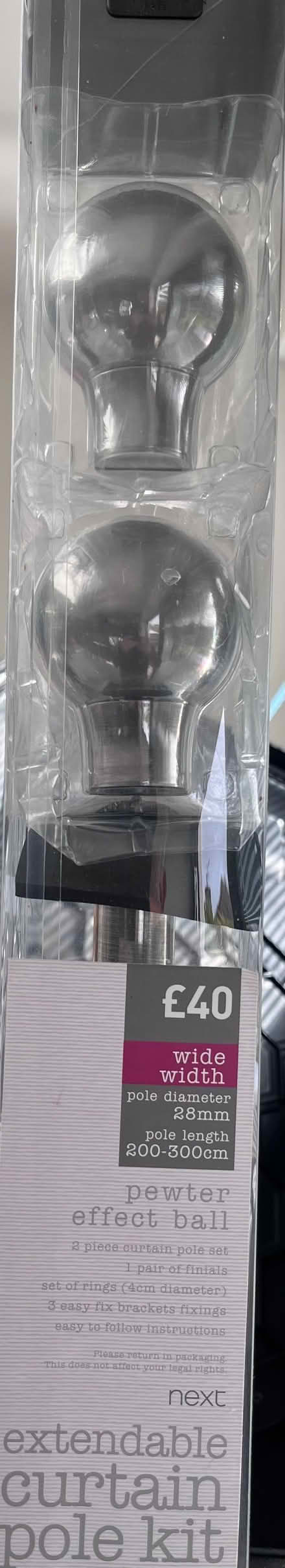 Photo of free Curtain pole up to 3 metres - New (Great Burstead CM11) #1