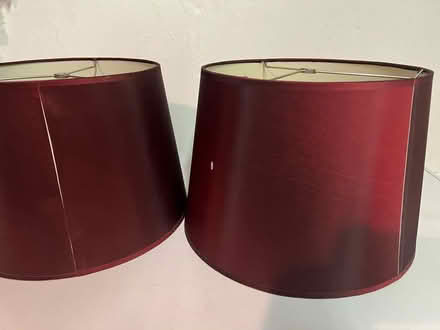 Photo of free Deep wine colored lamp shades (Sunnyvale - Ponderosa Park) #3