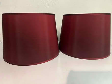 Photo of free Deep wine colored lamp shades (Sunnyvale - Ponderosa Park) #1