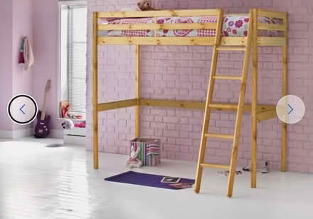 Photo of free High Sleeper Single Bed frame (Poplar E14) #1