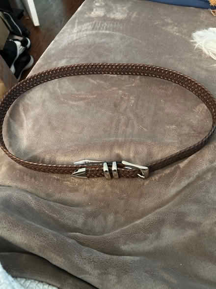 Photo of free Men’s brown leather belt (Wood-Ridge) #1