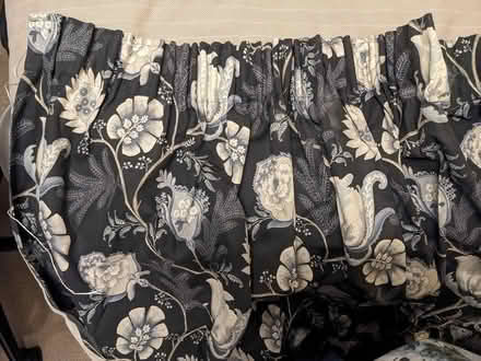 Photo of free Dark navy floral curtains (Letchworth Garden City (SG6)) #1