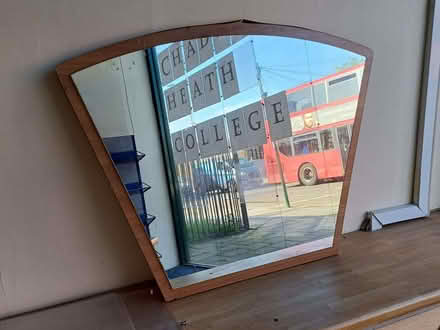 Photo of free Large Mirror - Mounted on Wood (Chadwell Heath RM6) #1