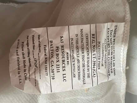 Photo of free 13” x 20” lumbar pillow inserts (Sunnyvale - Ponderosa Park) #3