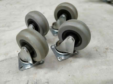Photo of free 4 x 50mm rubber castors WR5 (Red Hill WR5) #1
