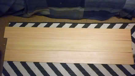 Photo of free 3 laminated chipboard shelves. 151x14x2.2cm. Good condition (Monkmoor SY2) #1