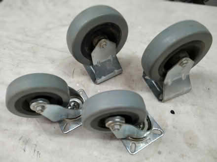 Photo of free Rubber wheeled castors WR5 (Red Hill WR5) #1