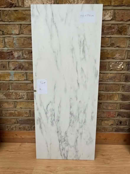 Photo of free 4 x 12mm thick white melamine laminate marble offcuts (Ealing W5) #3