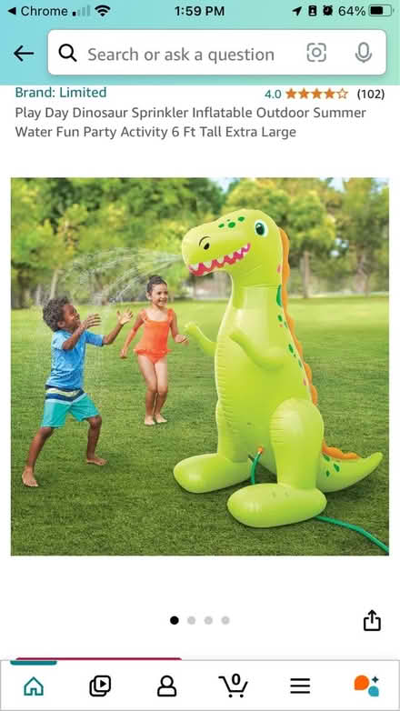 Photo of free Dinosaur sprinkler (Leedom, Ridley park) #2