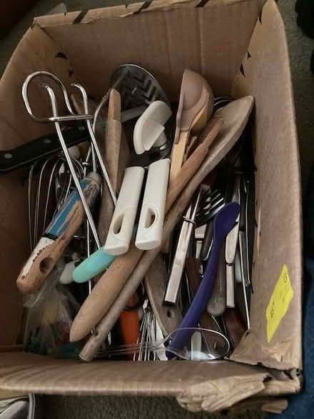 Photo of free Box of cutlery and kitchen utensils (Port of Wisbech PE13) #2