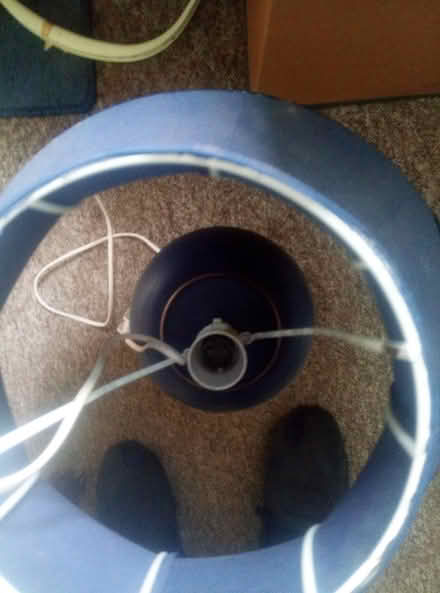 Photo of free Blue table lamp (PO12) #1