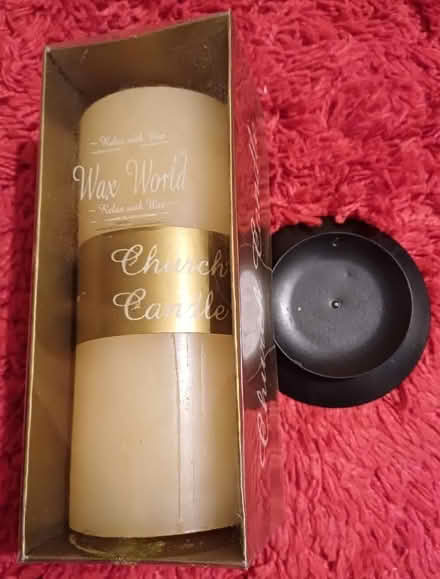 Photo of free Boxed Cream coloured Church Candle (Bilton CV22) #1