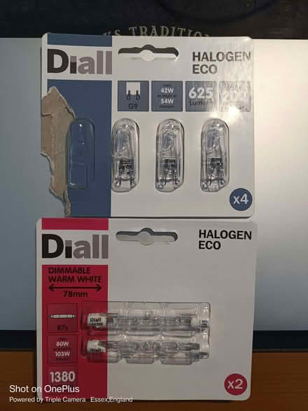 Photo of free Halogen lamps G9 and R7s (Rochford SS4) #1