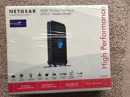 Photo of free MODEM ROUTER: Netgear N300 Wireless Dual Band ADSL+ (Spon End CV5) #1