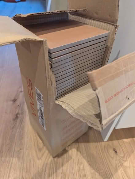 Photo of free Claybrook Terracotta/Brown Matt Tiles 15cm x 15cm (Weston Park) #2