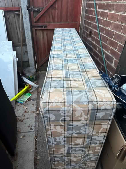 Photo of free Single bed base with headboard (PR8 woodvale) #1