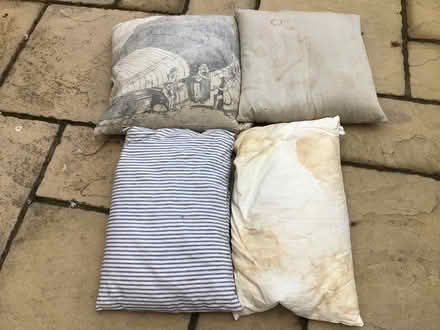 Photo of free 4 x Old Feather Pillows / Cushions (CV22 Bilton) #1