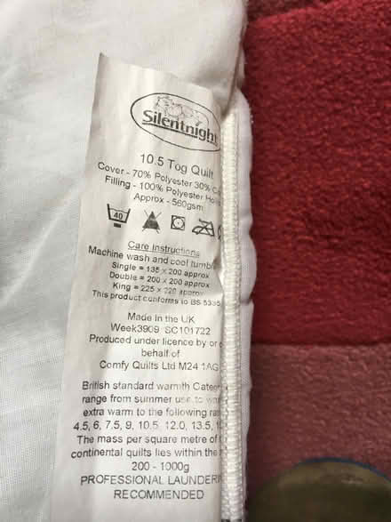 Photo of free 2x Single Duvets (Jesmond NE2) #1