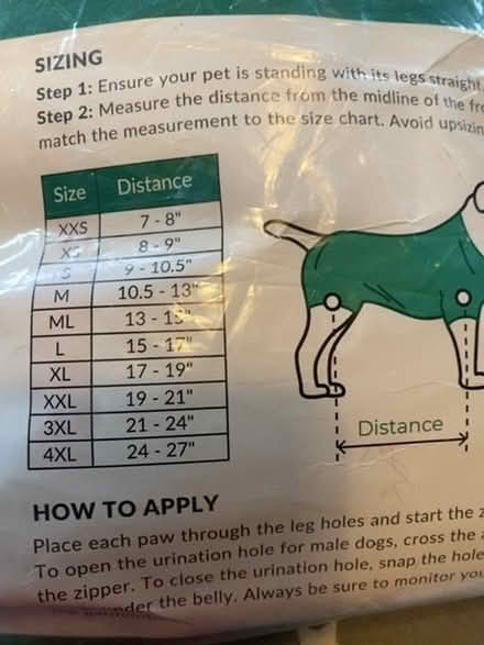 Photo of free Female Dog/cat recovery suit post op large (Surrenden BN1) #2