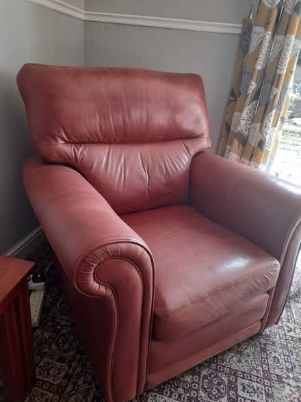 Photo of free Leather armchair (LS12 3 near Aldi Tong Road) #1