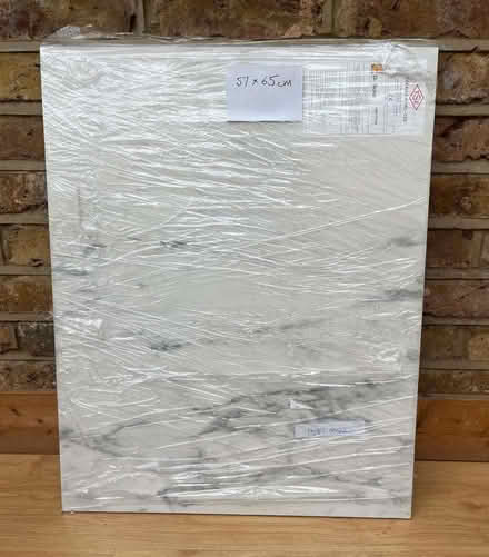 Photo of free 4 x 12mm thick white melamine laminate marble offcuts (Ealing W5) #2