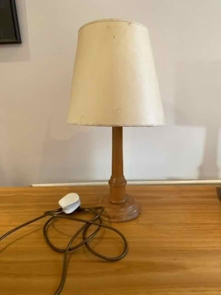 Photo of free Lamp with adapted shade (Merton Park SW19) #1