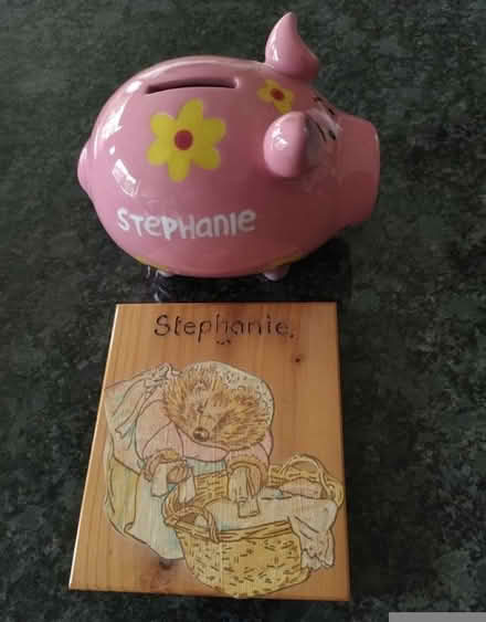Photo of free Piggy Bank and Room Plaque For "Stephanie" (Frindsbury Extra ME2) #1