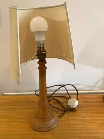 Photo of free Lamp with adapted shade (Merton Park SW19) #2