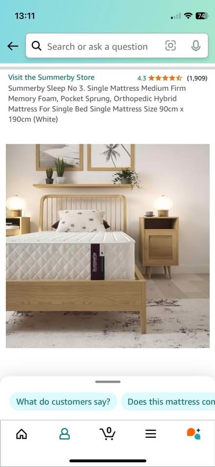 Photo of free Single mattress in good condition (Twickenham TW2) #4