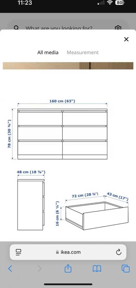 Photo of free Malm Chest Drawer (Gilmerton Dykes Avenue) #3