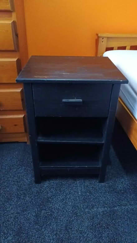 Photo of free Black bedside cabinet (ME15 Westmorland Road) #1