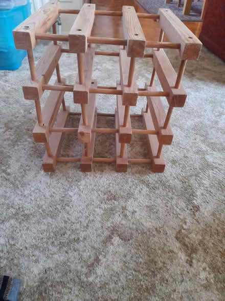 Photo of free Small wooden wine rack (Northcourt OX14) #1
