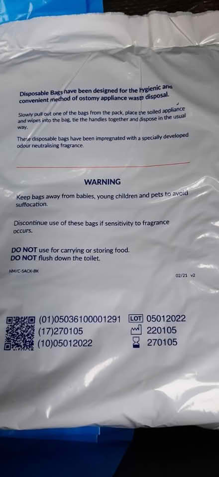 Photo of free Disposable hygiene bags (KT6 Surbiton) #2